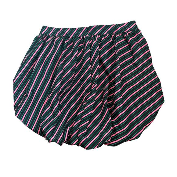 New Wicked Paul Tazwell Striped Pink Green Black Bubble Mini Skirt XXL - Picture 3 of 6